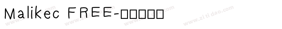 Malikec FREE字体转换